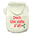 Load image into Gallery viewer, Christmas Pet Hoodie Screen Printed, "Deck the Halls Y'all"