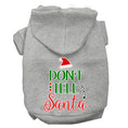 Load image into Gallery viewer, Christmas Pet Hoodie, "Don't Tell Santa"