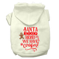 Load image into Gallery viewer, Christmas Pet Hoodie Screen Printed, "Santa Stop Here, We Have Cookies"