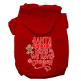 Load image into Gallery viewer, Christmas Pet Hoodie Screen Printed, "Santa Stop Here, We Have Cookies"