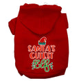 Load image into Gallery viewer, Christmas Pet Hoodie Screen Printed, "Santa's Cutest Elf"