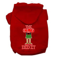 Load image into Gallery viewer, Christmas Pet Hoodie Screen Printed, "The Elf Did It"