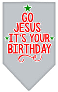 Load image into Gallery viewer, Christmas Pet and Dog Bandana, "Go Jesus, It's Your Birthday"