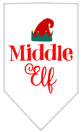 Load image into Gallery viewer, Christmas Pet and Dog Bandana Screen Printed, "Middle Elf"