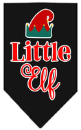 Load image into Gallery viewer, Christmas Pet and Dog Bandana Screen Printed, "Little Elf"