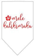 Load image into Gallery viewer, Christmas Pet and Dog Bandana Screen Printed, "Mele Kalikimaka"
