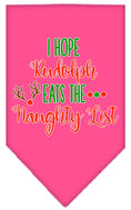 Load image into Gallery viewer, Christmas Pet Bandana "Hope Rudolph Eats The Naughty List"