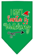 Load image into Gallery viewer, Christmas Pet and Dog Bandana Screen Printed, "I Can't, Santa Is Watching"