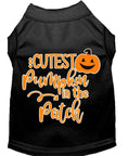 Load image into Gallery viewer, Halloween Pet Dog & Cat Shirt Screen Printed, "Cutest Pumpkin In The Patch"