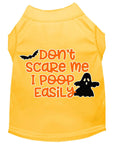 Load image into Gallery viewer, Halloween Pet Dog & Cat Shirt, "Don't Scare Me, I Poop Easily"