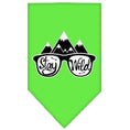 Load image into Gallery viewer, Dog Bandana Screen Printed, "Stay Wild"