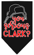 Load image into Gallery viewer, Christmas Pet and Dog Bandana Screen Printed, "You Serious Clark?"