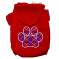Load image into Gallery viewer, Pet Hoodie "Purple Argyle Paw"