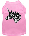 Load image into Gallery viewer, Pet Dog & Cat Shirt Screen Printed, "Born To Be A Unicorn"