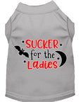 Load image into Gallery viewer, Pet Dog & Cat Shirt Screen Printed, "Sucker For The Ladies"