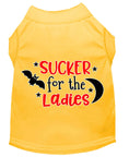 Load image into Gallery viewer, Pet Dog & Cat Shirt Screen Printed, "Sucker For The Ladies"