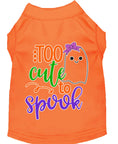 Load image into Gallery viewer, Halloween Pet Dog & Cat Shirt, "Too Cute To Spook - Girly Ghost"