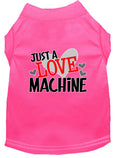 Load image into Gallery viewer, Pet Dog & Cat Shirt Screen Printed, "Just A Love Machine"