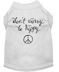 Load image into Gallery viewer, Pet Dog & Cat Shirt Screen Printed, "Don't Worry, Be Hippy"