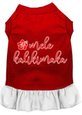 Load image into Gallery viewer, Christmas Pet Dress Screen Printed, "Mele Kalikimaka"