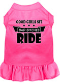 Load image into Gallery viewer, Pet Dress "Good Girls Sit, Bad Bitches Ride"
