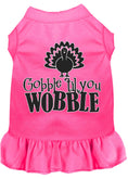 Load image into Gallery viewer, Thanksgiving Pet Dress "Gobble Til You Wobble"