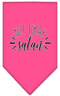 Load image into Gallery viewer, Pet and Dog Bandana Screen Printed, "Not Today Satan"