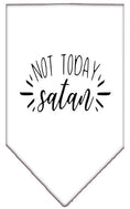 Load image into Gallery viewer, Pet and Dog Bandana Screen Printed, "Not Today Satan"