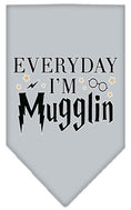 Load image into Gallery viewer, Pet and Dog Bandana Screen Printed, "Everyday I'm Mugglin"