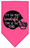 Load image into Gallery viewer, Pet and Dog Bandana, "Most Wonderful Time Of The Year (Football)"