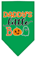 Load image into Gallery viewer, Halloween Pet and Dog Bandana Screen Printed, "Daddy's Little Boo"
