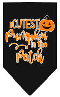 Load image into Gallery viewer, Halloween Pet and Dog Bandana Screen Printed, "Cutest Pumpkin In The Patch"