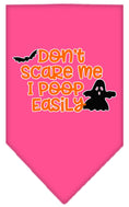 Load image into Gallery viewer, Halloween Pet and Dog Bandana, "Don't Scare Me, I Poop Easily"