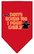 Load image into Gallery viewer, Halloween Pet and Dog Bandana, "Don't Scare Me, I Poop Easily"
