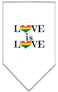 Load image into Gallery viewer, Pet and Dog Bandana Screen Printed, "Love Is Love"