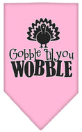 Load image into Gallery viewer, Pet and Dog Bandana Screen Printed, "Gobble Til You Wobble"