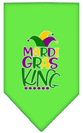 Load image into Gallery viewer, Pet and Dog Bandana Screen Printed, "Mardi Gras King"