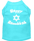 Load image into Gallery viewer, Hanukkah Pet Dog & Cat Shirt Screen Printed, "Happy Hanukkah"
