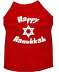 Load image into Gallery viewer, Hanukkah Pet Dog & Cat Shirt Screen Printed, "Happy Hanukkah"