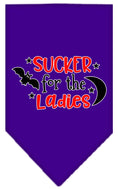 Load image into Gallery viewer, Halloween Pet and Dog Bandana Screen Printed, "Sucker For The Ladies"
