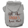 Load image into Gallery viewer, Halloween Pet Hoodie "All The Ghouls Love Me"