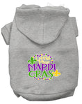 Load image into Gallery viewer, Pet Dog & Cat Hoodie Screen Printed, "Little Miss Mardi Gras"