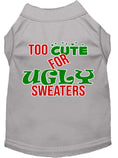 Load image into Gallery viewer, Christmas Pet Dog & Cat Shirt Screen Printed, "Too Cute For Ugly Sweaters"
