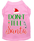 Load image into Gallery viewer, Christmas Pet Dog & Cat Shirt Screen Printed, "Don't Tell Santa"