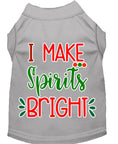 Load image into Gallery viewer, Christmas Pet Dog & Cat Shirt Screen Printed, "I Make Spirits Bright"
