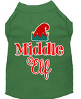 Load image into Gallery viewer, Christmas Pet Dog & Cat Shirt Screen Printed, "Middle Elf"