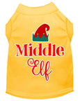 Load image into Gallery viewer, Christmas Pet Dog & Cat Shirt Screen Printed, "Middle Elf"