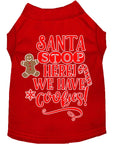 Load image into Gallery viewer, Christmas Pet Dog & Cat Shirt Screen Printed, "Santa, We Have Cookies"