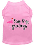 Load image into Gallery viewer, Christmas Pet Dog & Cat Shirt Screen Printed, "Seas and Greetings"