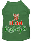 Load image into Gallery viewer, Christmas Pet Dog & Cat Shirt Screen Printed, "Team Rudolph"